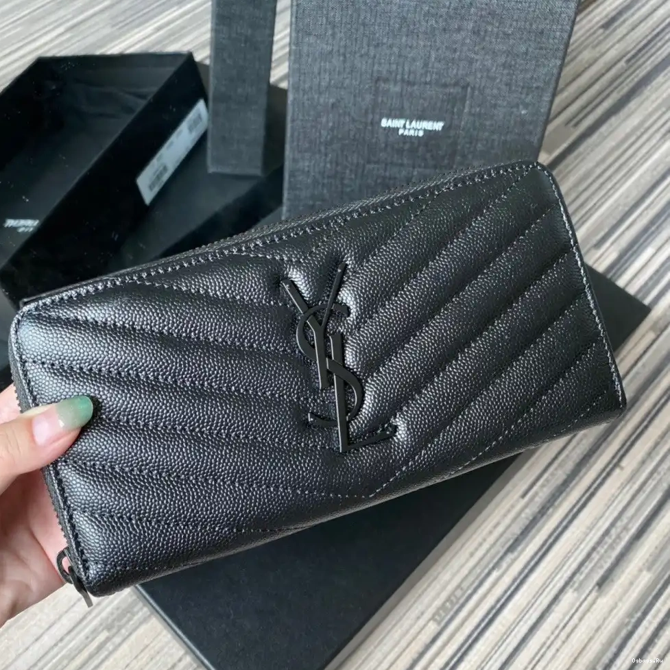 MONOGRAM ZIPPY YSL WALLET 0505